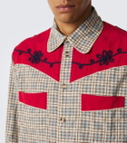 Bode River City checked cotton poplin Western shirt