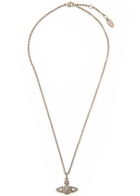 Vivienne Westwood Mini Bas Relief orb Necklace - Dark Grey - One Size