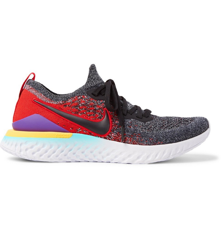 Photo: Nike Running - Epic React Flyknit 2 Running Sneakers - Black