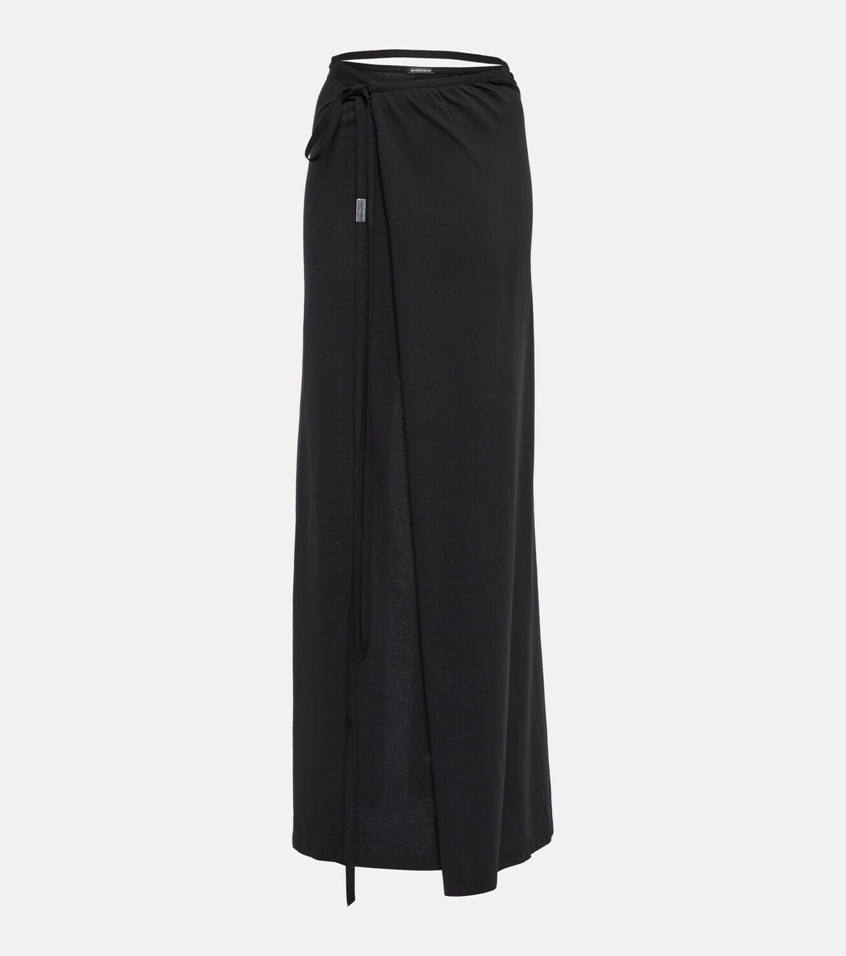 Ann Demeulemeester - High-rise cotton wrap maxi skirt Ann