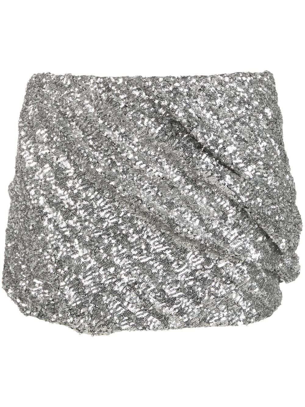 THE ATTICO - Sequin Mini Skirt The Attico