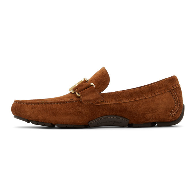 Salvatore ferragamo hotsell brown suede shoes