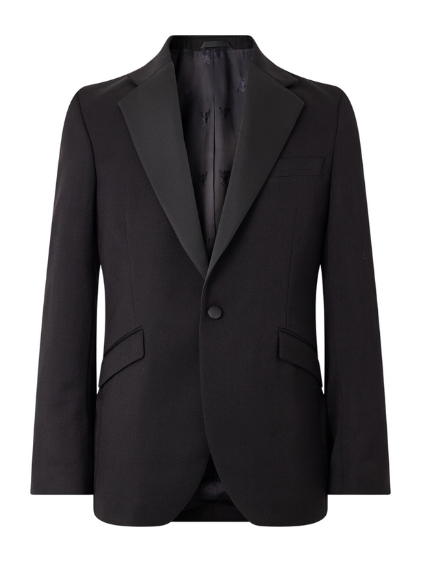 Photo: Favourbrook - Tommy Grosgrain-Trimmed Wool Tuxedo Jacket - Black