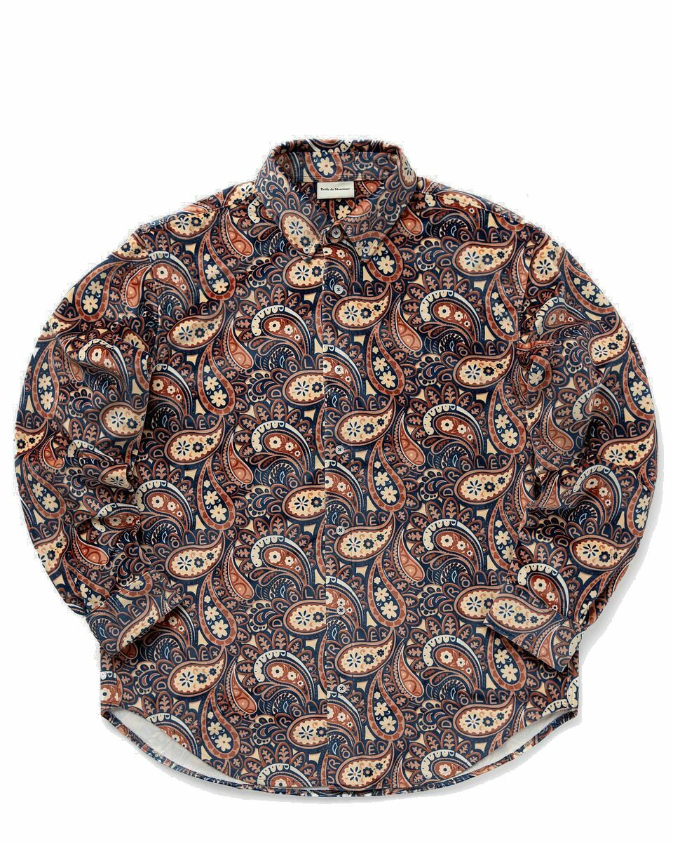 Photo: Drôle De Monsieur La Shirt Velours Paisley Multi - Mens - Longsleeves