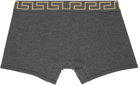 Versace Underwear Grey Greca Boxers
