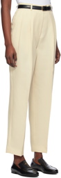 TOTEME Off-White Double-Pleated Trousers