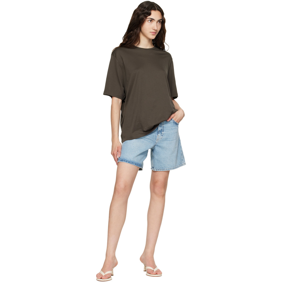 rag & bone Blue Kaia Denim Shorts