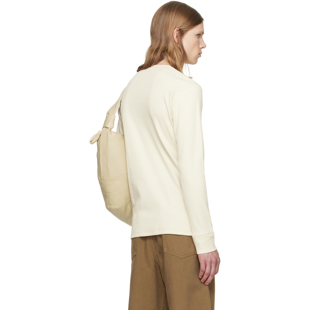 LEMAIRE Off-White Long Sleeve Henley T-shirt