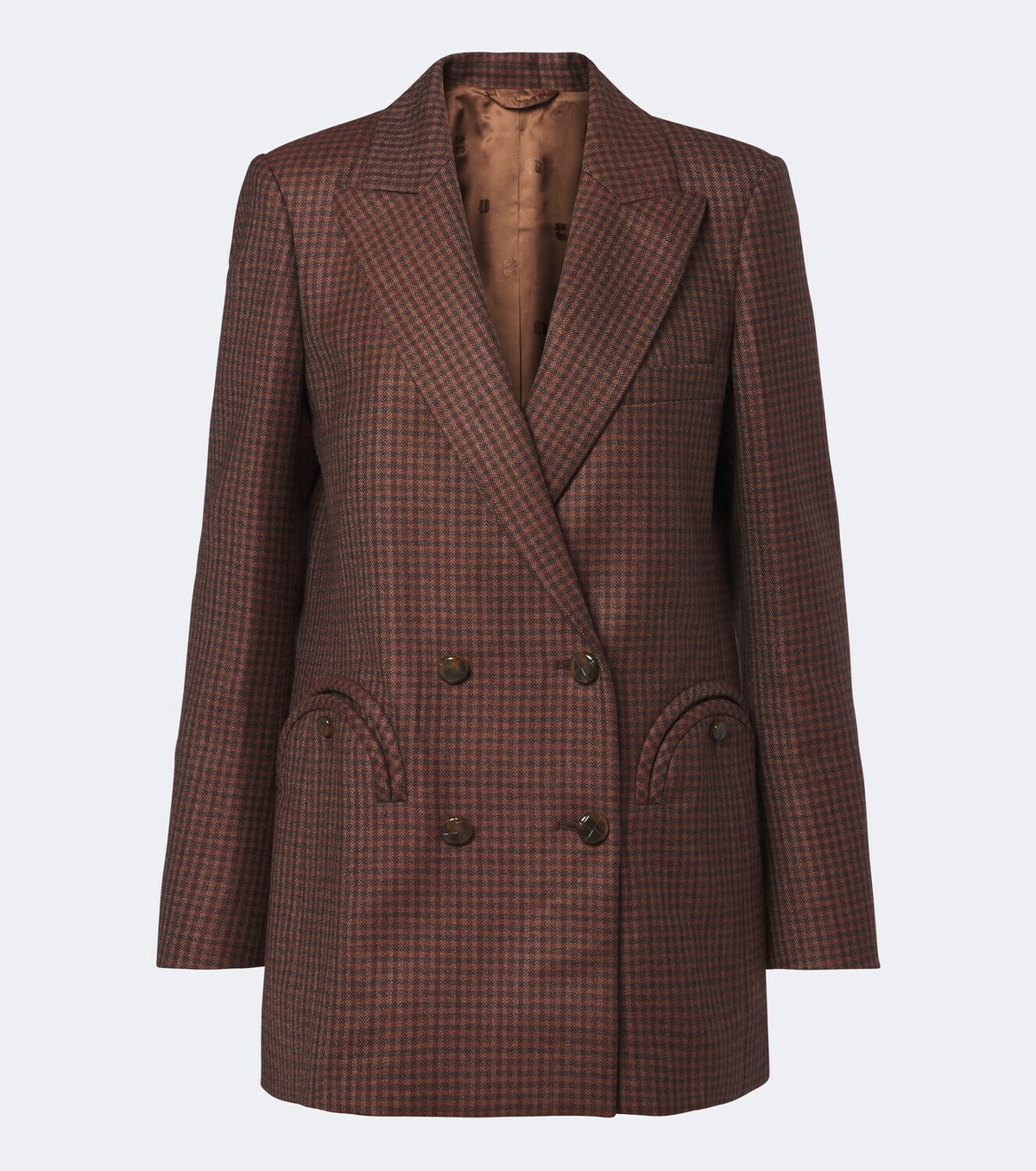 Blazé Milano Everyday checked virgin wool blazer