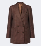 Blazé Milano Everyday checked virgin wool blazer