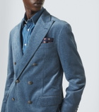 Brunello Cucinelli Silk jaquard pocket square