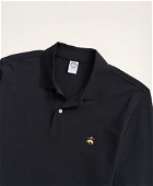Brooks Brothers Men's Golden Fleece Slim Fit Stretch Supima Long-Sleeve Polo Shirt | Black