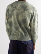 NICHOLAS DALEY - Tie-Dyed Loopback Cotton-Jersey Sweatshirt - Green