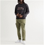 Remi Relief - Printed Fleece-Back Cotton-Blend Jersey Sweatshirt - Black