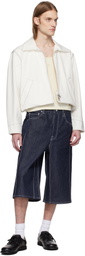 Karmuel Young White 2-Way Pocket Square Jacket