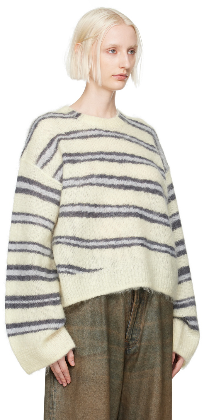 Acne Studios Yellow & Blue Striped Sweater Acne Studios