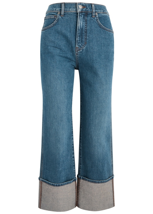 Photo: Veronica Beard Dylan Straight-leg Jeans Blue