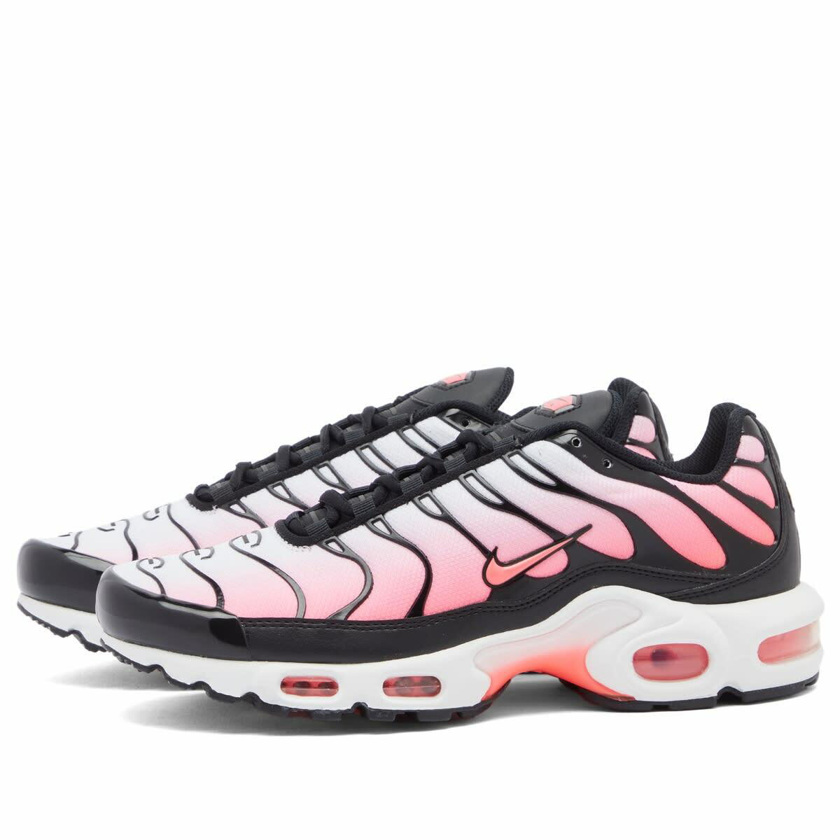 Nike Women's W Air Max Plus in Black/Hot Punch/White Nike