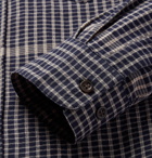 Acne Studios - Isherwood Slim-Fit Checked Stretch-Cotton Shirt - Men - Storm blue