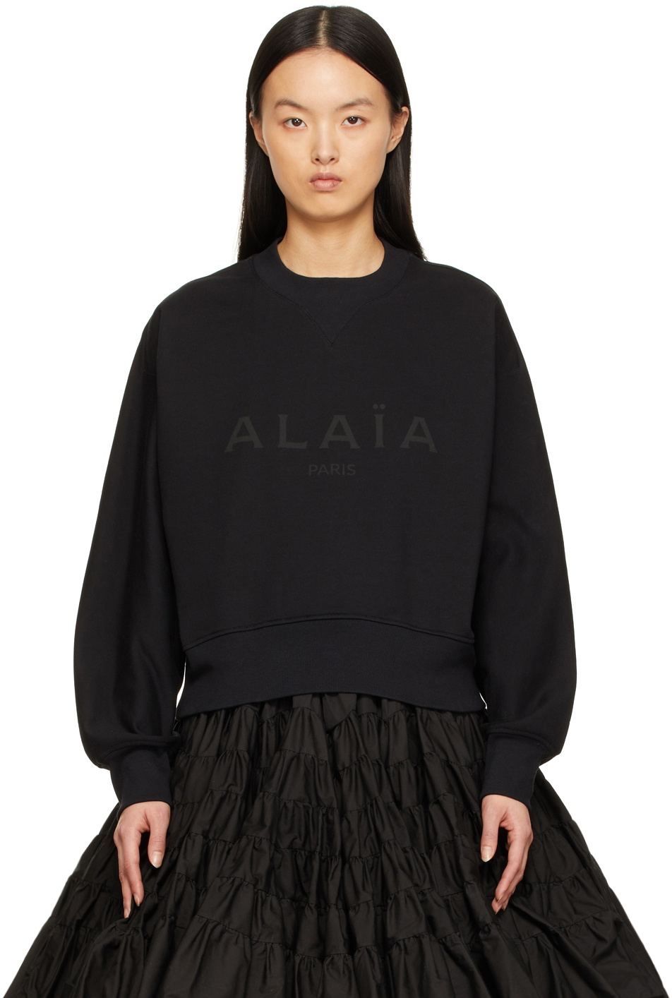 ALAÏA Black Logo Sweatshirt ALAÏA