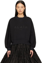 ALAÏA Black Logo Sweatshirt