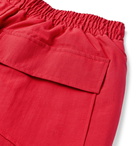 Rhude - Logo-Print Shell Drawstring Shorts - Red