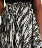 Proenza Schouler White Label Runa printed twill midi skirt