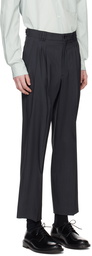 YOKE Gray Pleated Trousers