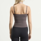 TALA Women's Double Layer Strappy Vest in Mocha Brown