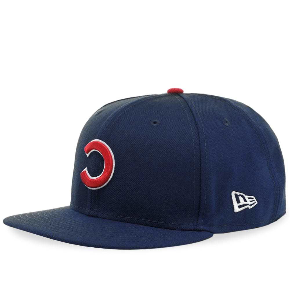 New Era Chicago Cubs Upside Down 59FIFTY Fitted Hat Blue