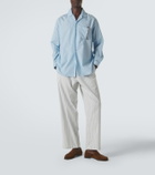 Umit Benan Julian striped cotton wide-leg pants