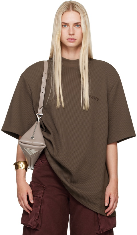 Photo: The Attico Brown Kilie T-Shirt