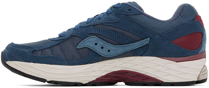 Saucony Navy & Burgundy ProGrid Omni 9 Sneakers Saucony display picture 3