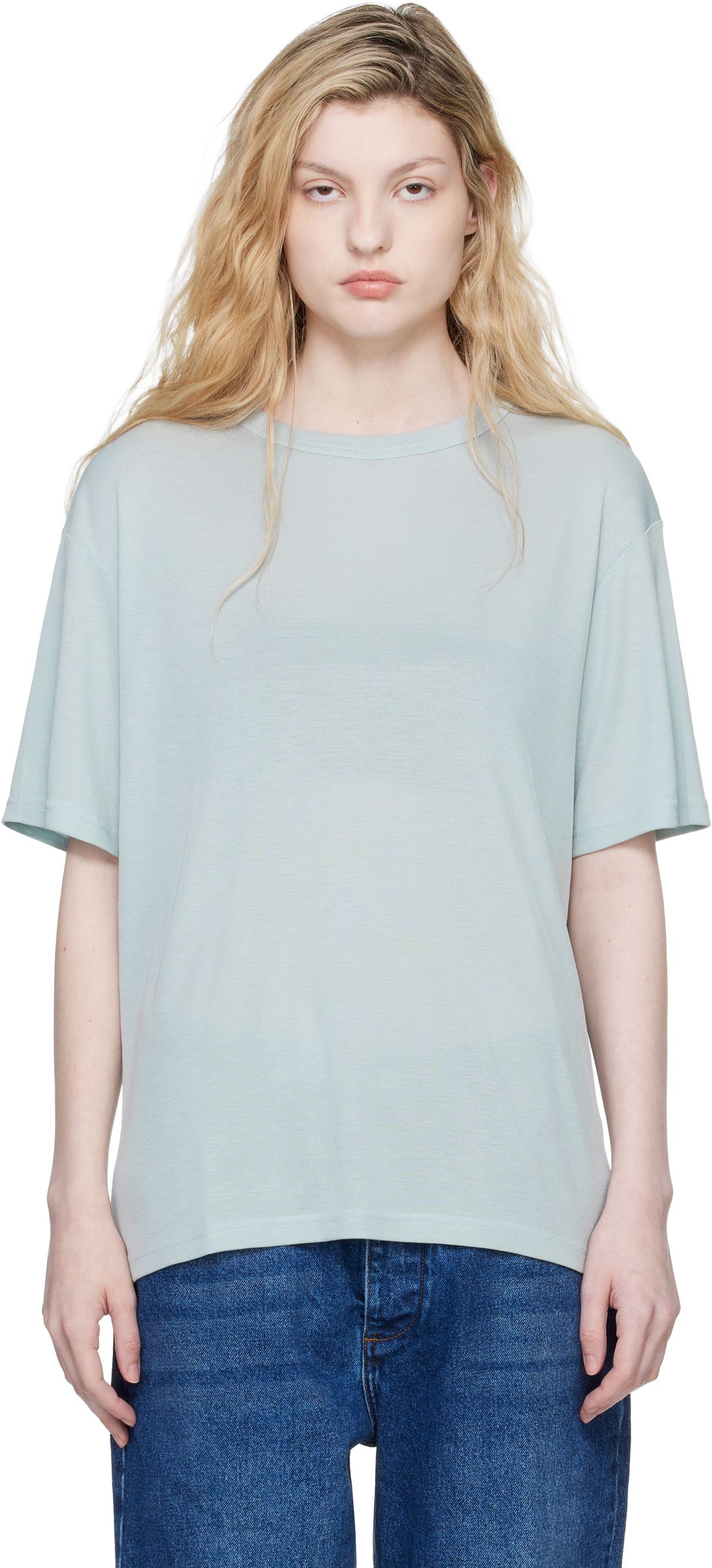 Studio Nicholson Blue Rond T-shirt