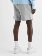 adidas Originals - Essential Logo-Embroidered Cotton-Blend Jersey Shorts - Gray