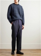 Blue Blue Japan - Straight-Leg Pleated Wool Trousers - Blue