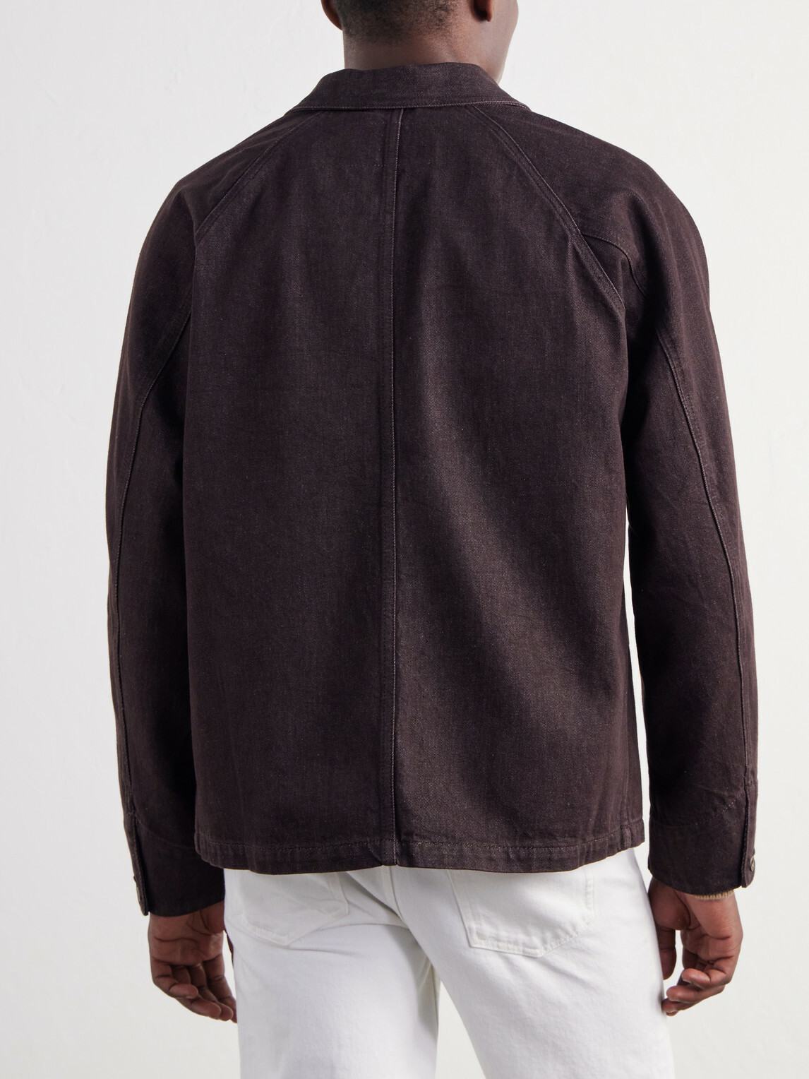 NN07 - Aiko Organic Denim Blouson Jacket - Brown