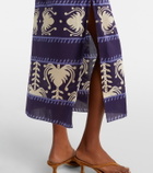 Johanna Ortiz Harbour Hues printed poplin midi dress