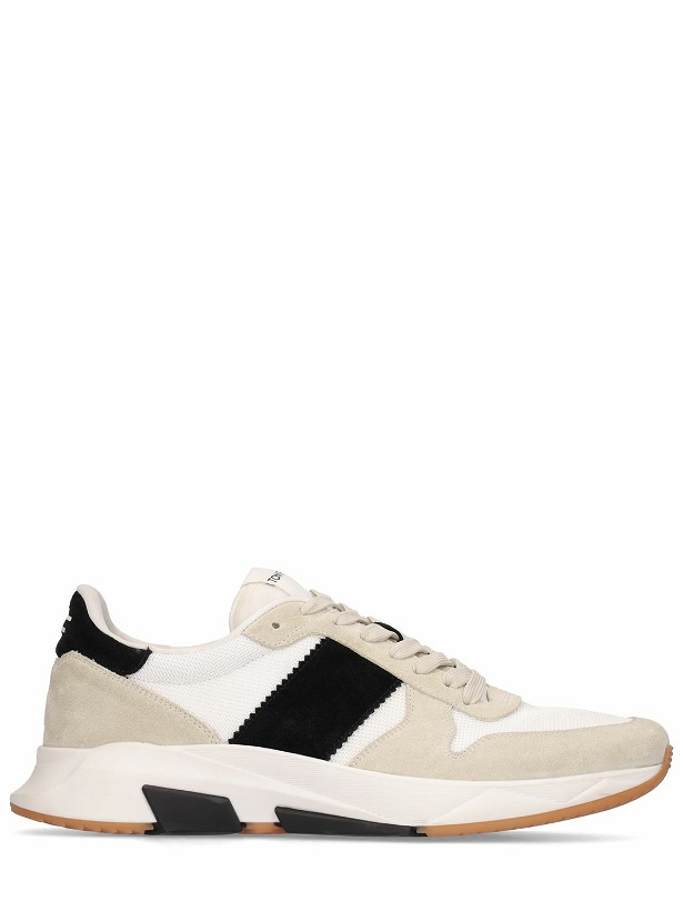 Photo: TOM FORD - Suede & Tech Low Top Sneakers