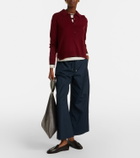 'S Max Mara Cotton cropped wide-leg pants
