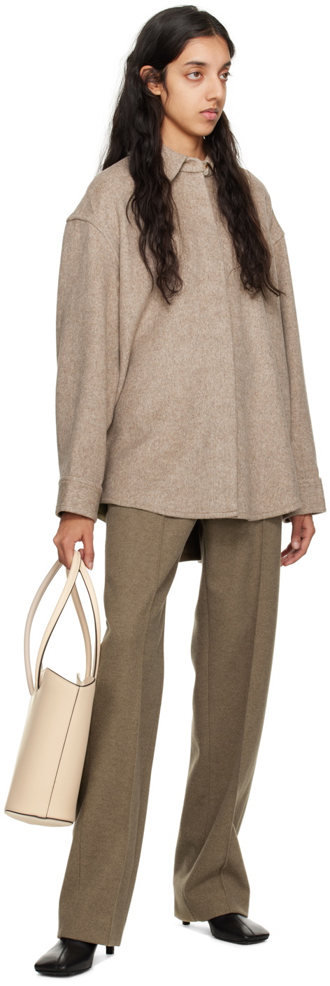 Little Liffner Beige Tall Tulip Tote
