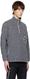 and wander Gray Lanyard Sweatshirt