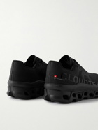 ON - Cloudmonster Rubber-Trimmed Mesh Running Sneakers - Black