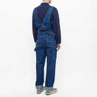 Stan Ray Men's Earls Bib Overall in Stonewashed Denim