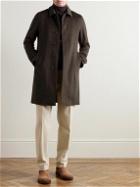 Herno - Brushed Wool and Cashmere-Blend Car Coat - Brown