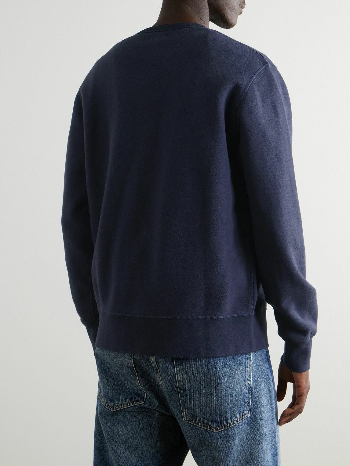 Hartford - Cotton-Jersey Sweatshirt - Blue