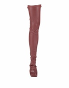 Rick Owens Womens Boot Burgundy