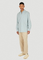 Convertible Collar Shirt in Light Blue