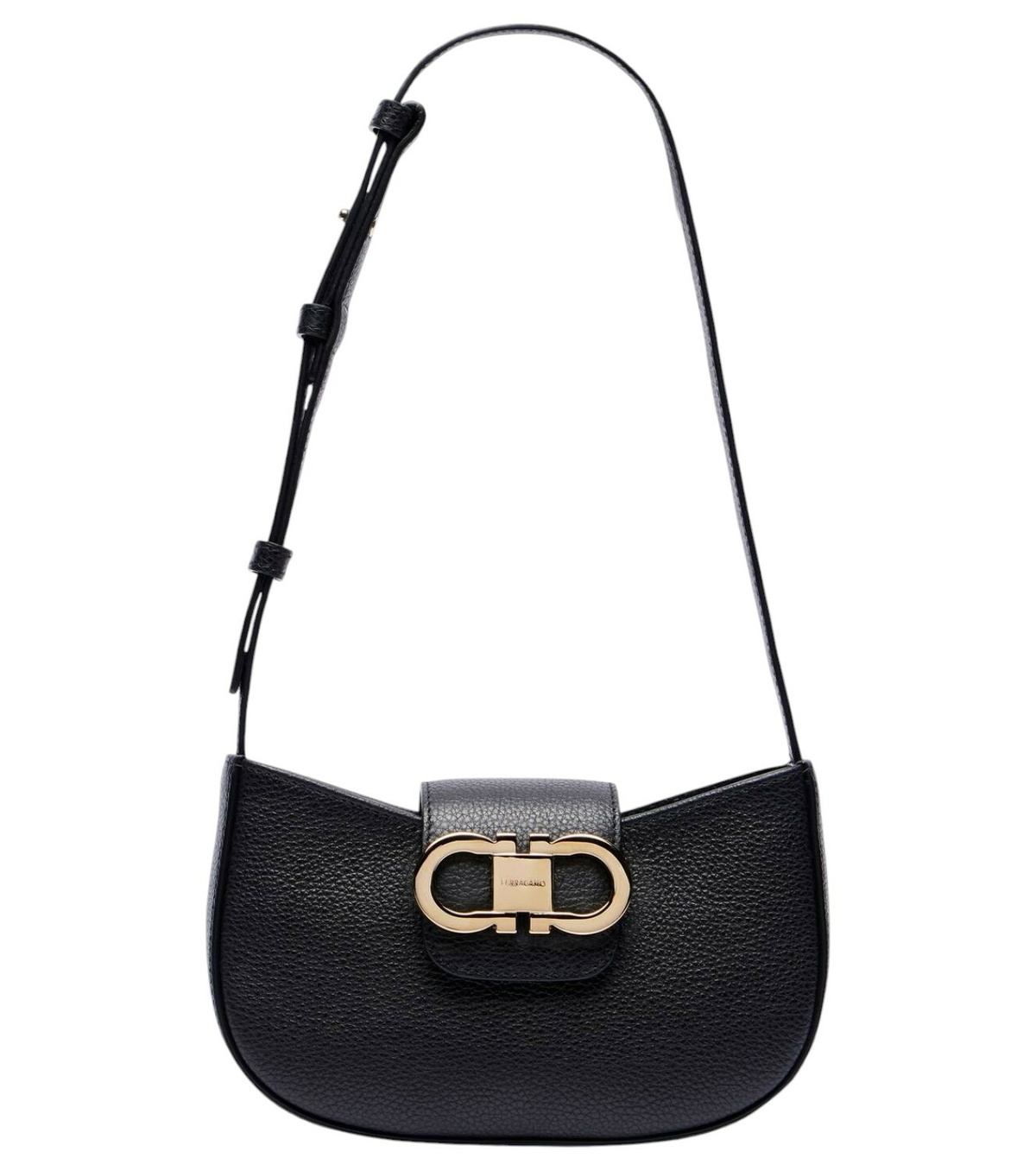 トートバッグ Ferragamo Mini Hobo Bag With Gold Gancini Accent FERRAGAMO MINI HOBO BAG 