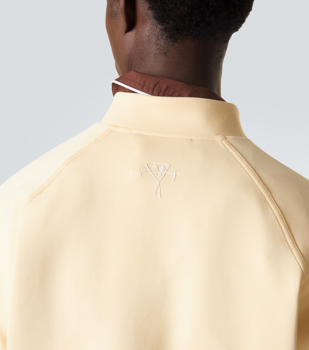Plan C Cotton-blend half-zip sweatshirt